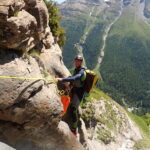 Main courante dans le canyon de la Refonderaz accompagné d'un guide